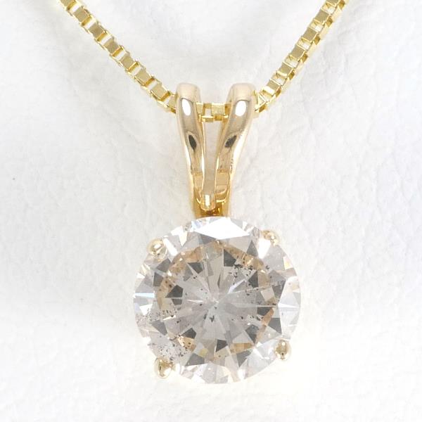 14K Yellow Gold Diamond Necklace 0.51ct in Excellent Condition