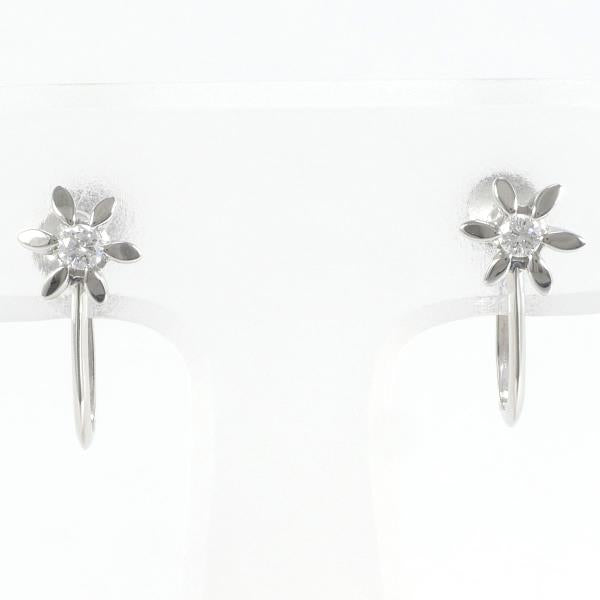 PT900 Platinum Diamond Earrings in Excellent Condition