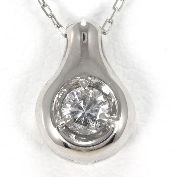 PT850 Platinum Diamond Necklace 0.1ct in Excellent Condition