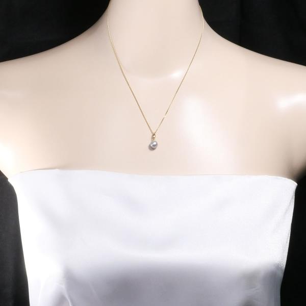 K18 Yellow Gold Pearl Necklace in Pristine Condition