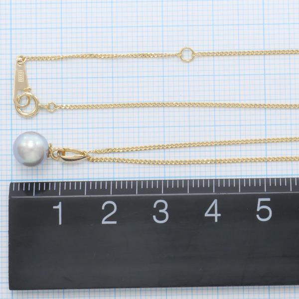 K18 Yellow Gold Pearl Necklace in Pristine Condition