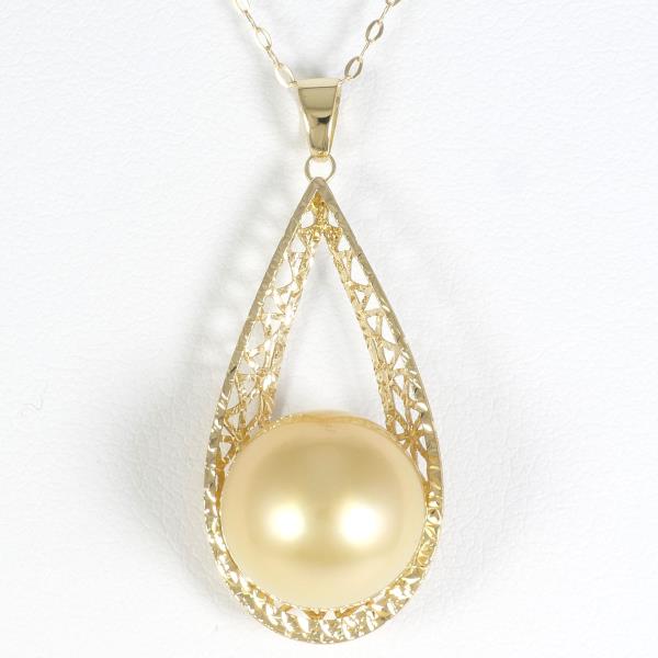 K18 Yellow Gold Pearl Necklace in Pristine Condition