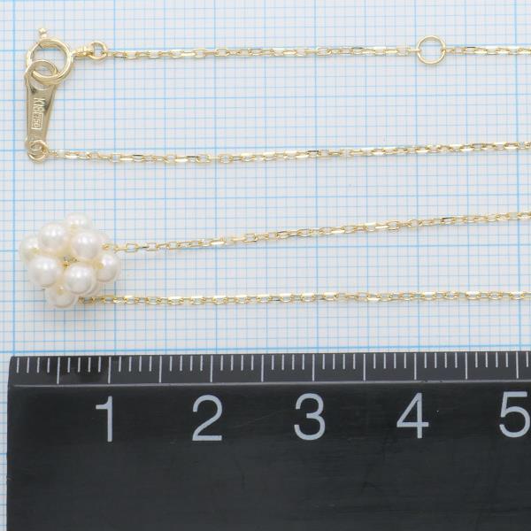 K18 Yellow Gold Pearl Necklace in Pristine Condition