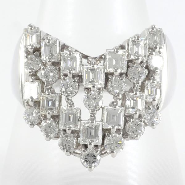 PT900 Platinum Diamond Ring 17 Size 2.00ct