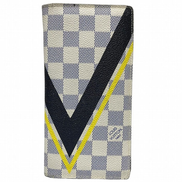 Louis Vuitton Damier Canvas Portefeuille Brazza Long Wallet N64007 in Good Condition