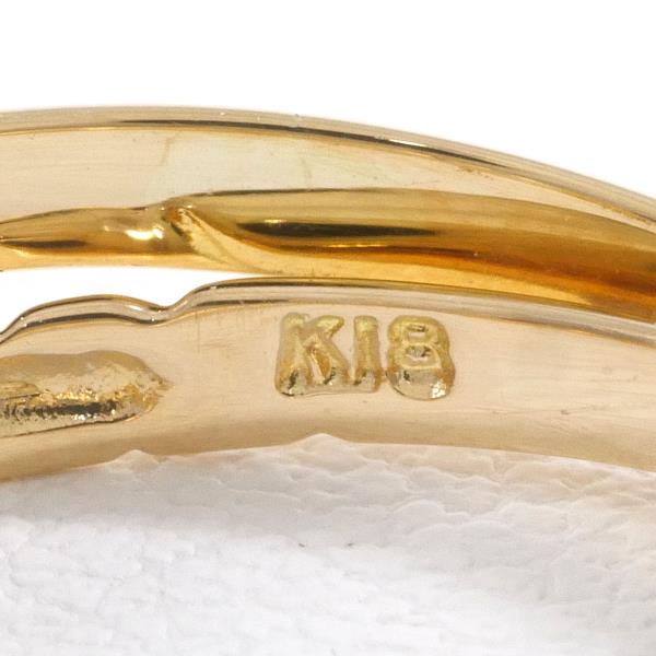 K18 Yellow Gold Pearl Ring 9号 in Excellent Condition