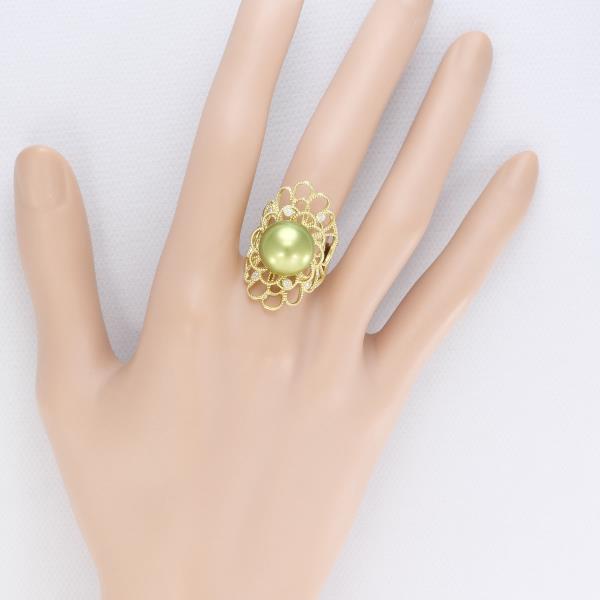 K18 Yellow Gold Pearl Ring 9