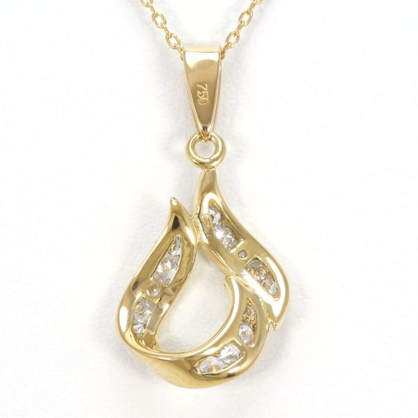 K18 Yellow Gold Zirconia Necklace