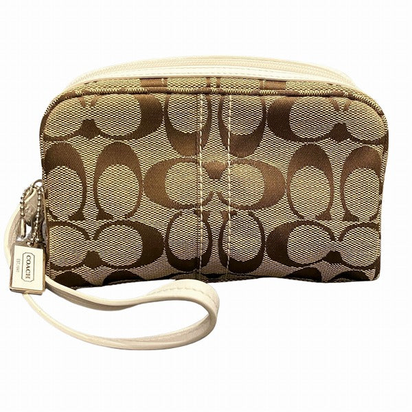 Coach Canvas Leather Signature Pouch 1783