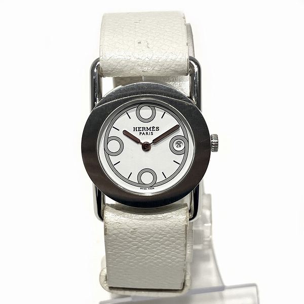 Hermes Barenia Rond BR1.210 Quartz Watch in Fair Condition