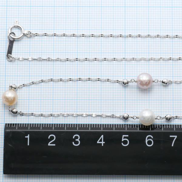 K18 White Gold Pearl Necklace 80cm in Great Condition