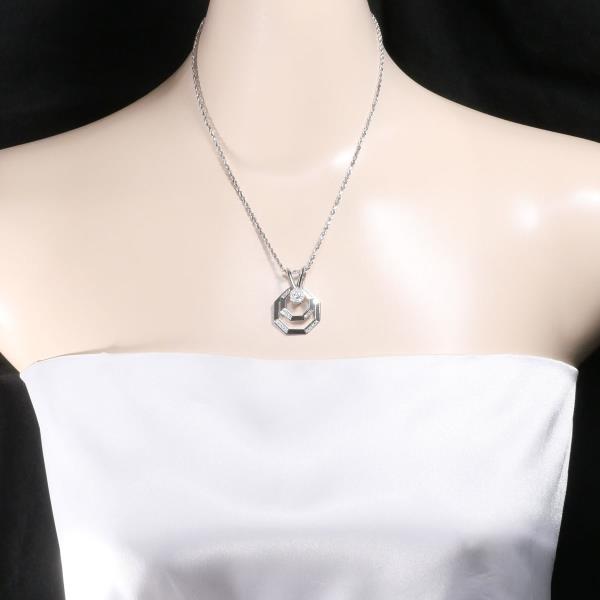 K18 White Gold Diamond Necklace in Pristine Condition