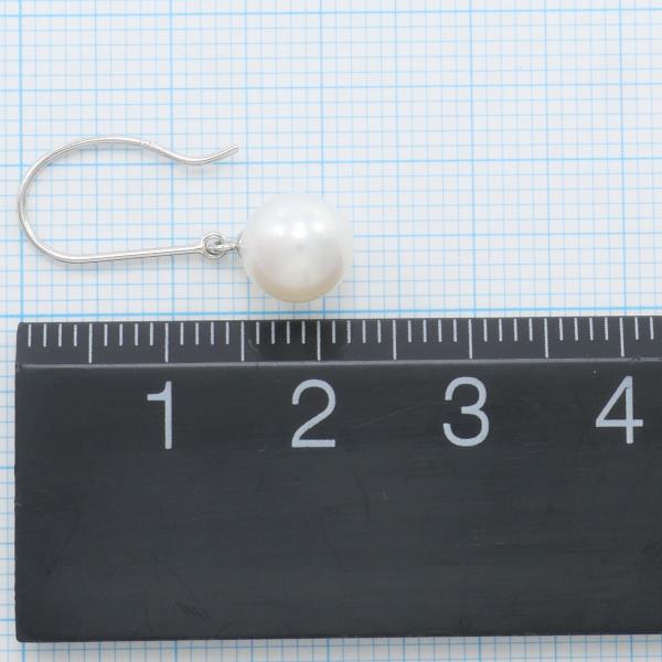 PT900 Platinum Pearl Earrings in Great Condition