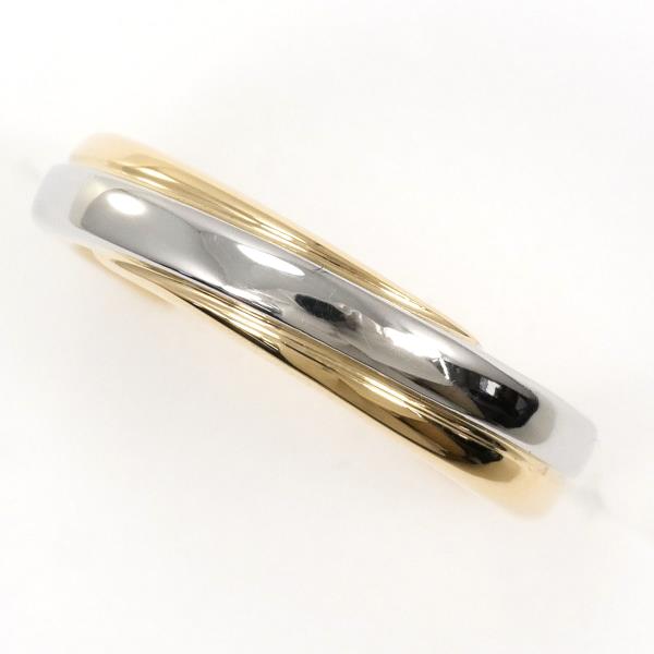 Trussardi PT900 Platinum K18 Yellow Gold Ring Size 6 in Excellent Condition