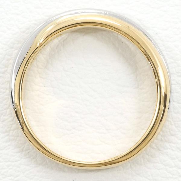 Trussardi PT900 Platinum K18 Yellow Gold Ring Size 6 in Excellent Condition