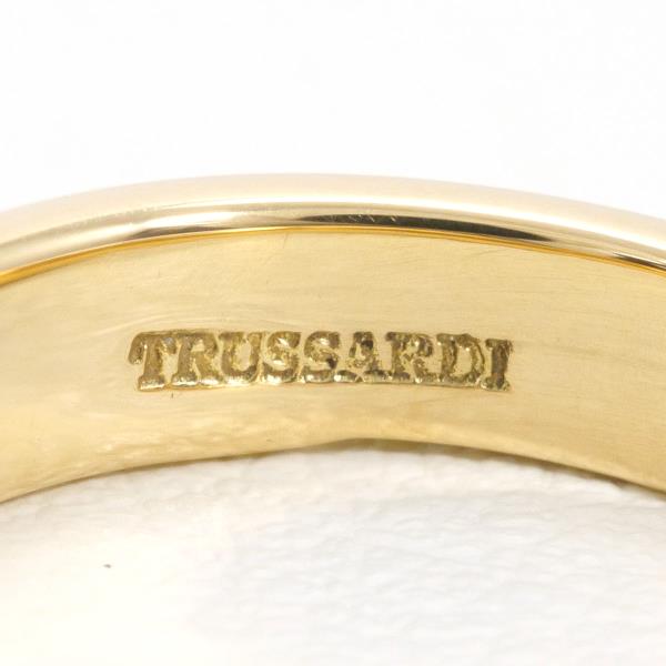 Trussardi PT900 Platinum K18 Yellow Gold Ring Size 6 in Excellent Condition