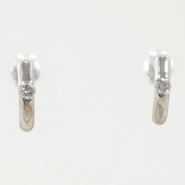 K14 White Gold Diamond Earrings 0.03ct in Great Condition