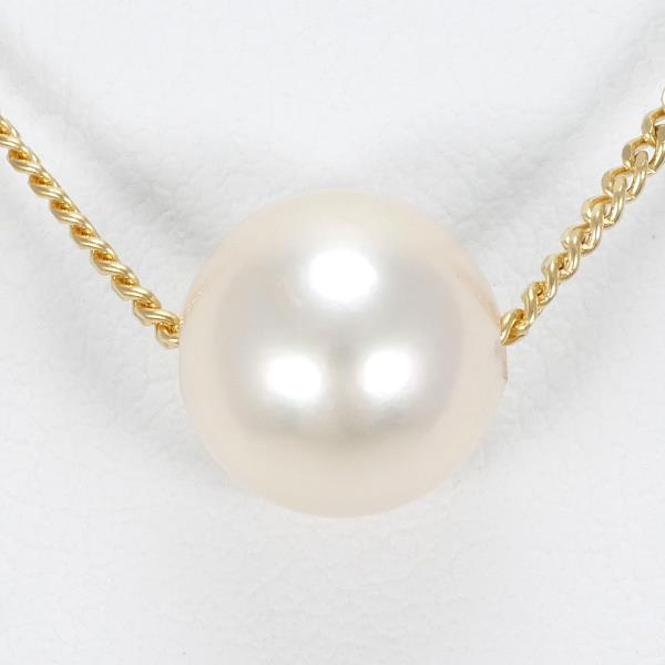 K18 Yellow Gold Pearl Necklace in Pristine Condition