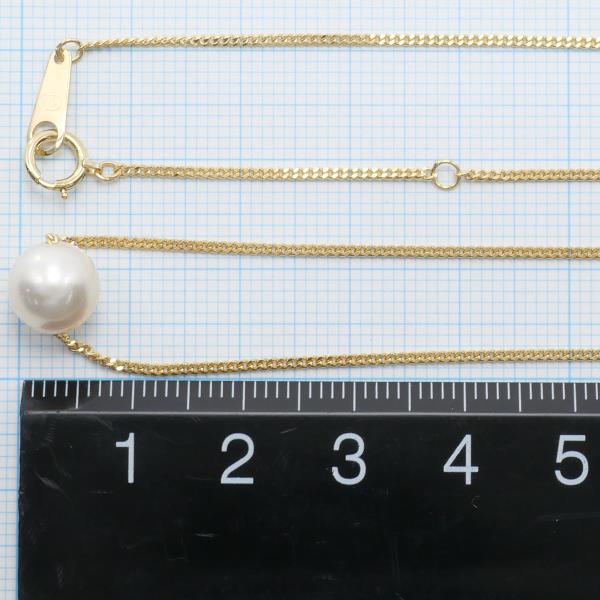 K18 Yellow Gold Pearl Necklace in Pristine Condition