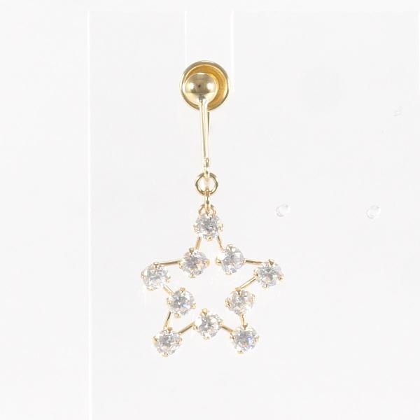 K18 Yellow Gold Zirconia Earring