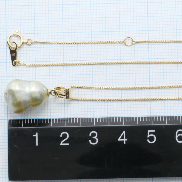 K18 Yellow Gold Pearl Necklace