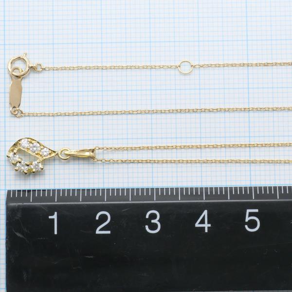 K18 Yellow Gold Diamond Necklace in Excellent Condition