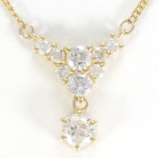 K18 Yellow Gold Diamond Necklace 0.96ct in Excellent Condition