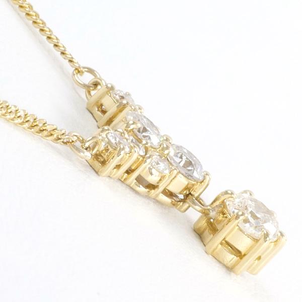 K18 Yellow Gold Diamond Necklace 0.96ct in Excellent Condition