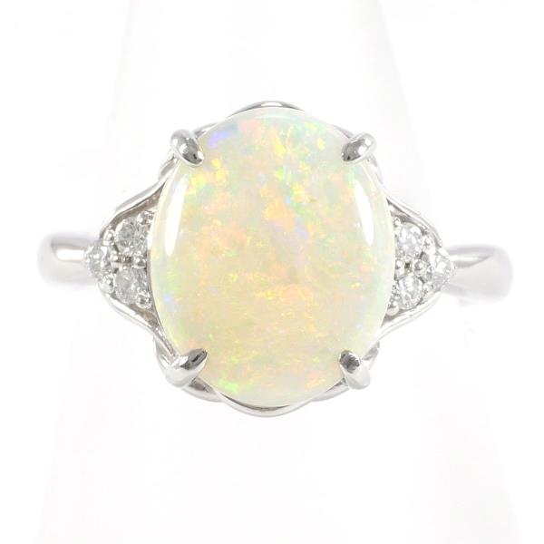 PT900 Platinum Opal Ring 10.5 in Excellent Condition