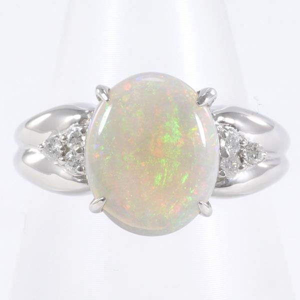 PT900 Platinum Opal Ring 11 in Excellent Condition