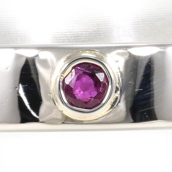 PT900 Platinum Ruby Ring 16.5 in Excellent Condition