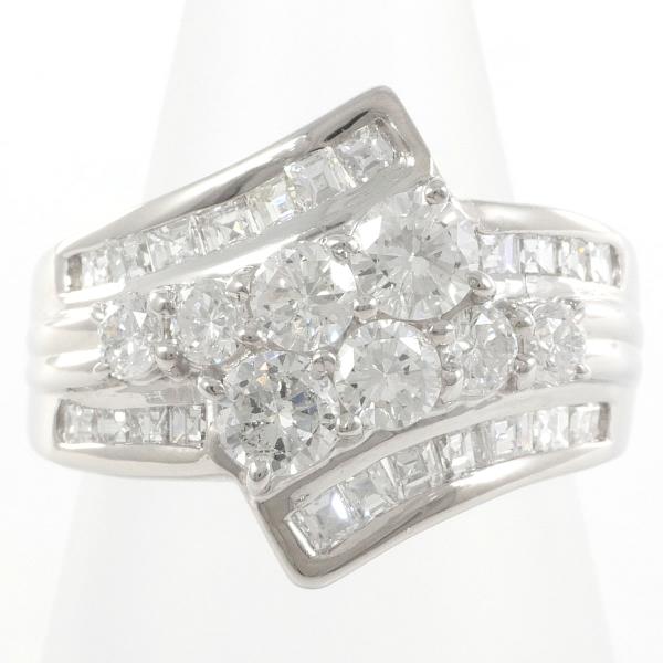 PT900 Platinum Diamond Ring 11.5