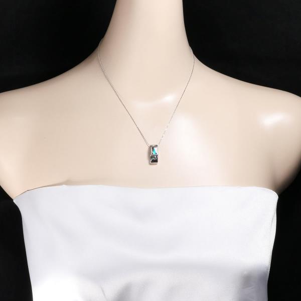 K18 White Gold Ammolite Necklace in Pristine Condition