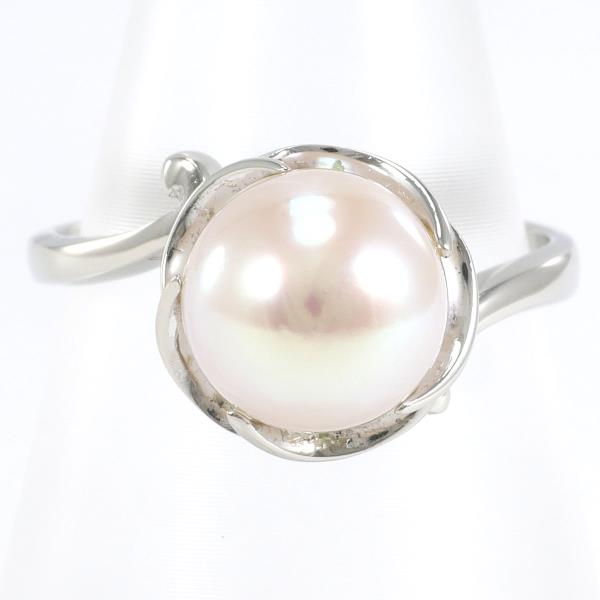 K14 White Gold Pearl Ring