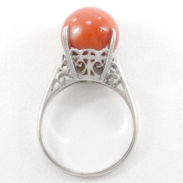 PT900 Platinum Coral Ring