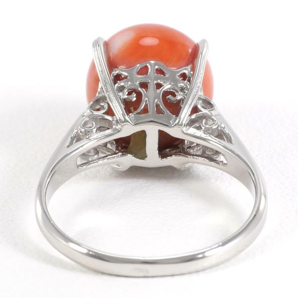 PT900 Platinum Coral Ring