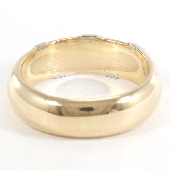 PT900 Platinum K18 Yellow Gold Ring 18.5 in Excellent Condition