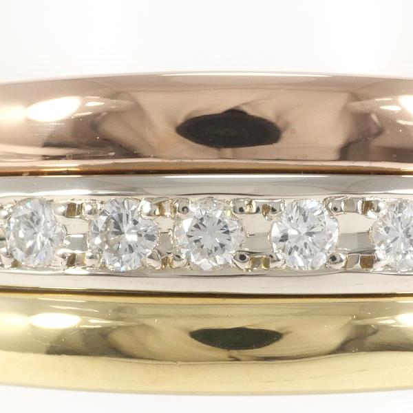 K18 Yellow Gold Diamond Ring 0.10ct Size 13 in Excellent Condition