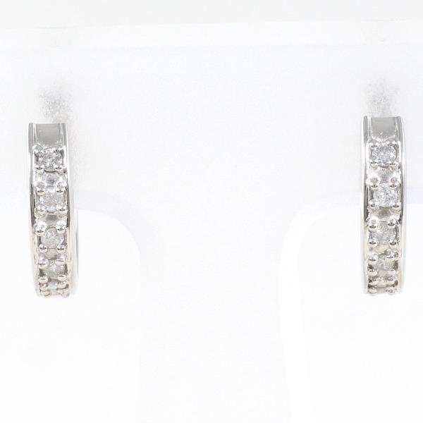 PT900 Platinum Diamond Earrings 0.10ct in Great Condition