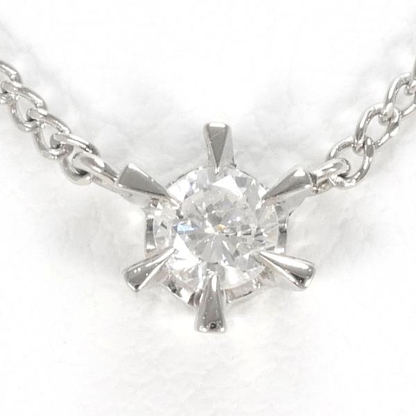 PT850 Platinum Diamond Necklace 0.13ct in Excellent Condition