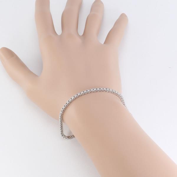 PT850 Platinum Diamond Bracelet 18cm