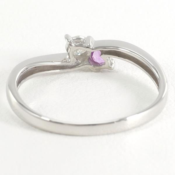 PT900 Platinum Pink Sapphire Ring