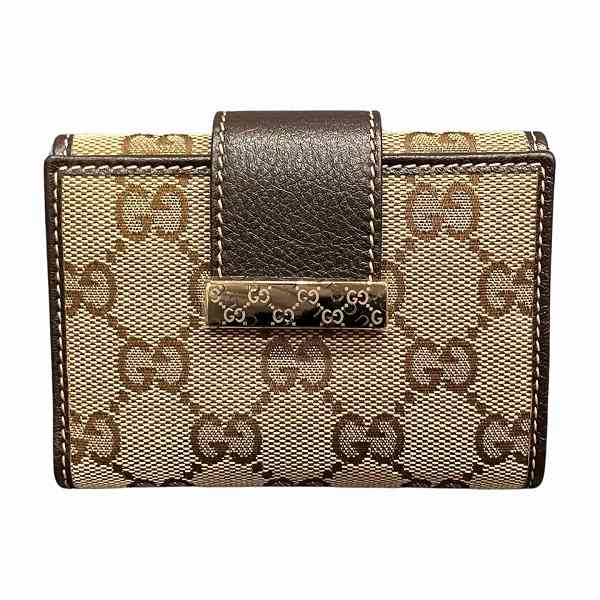 Gucci Canvas Leather Card Case 212097