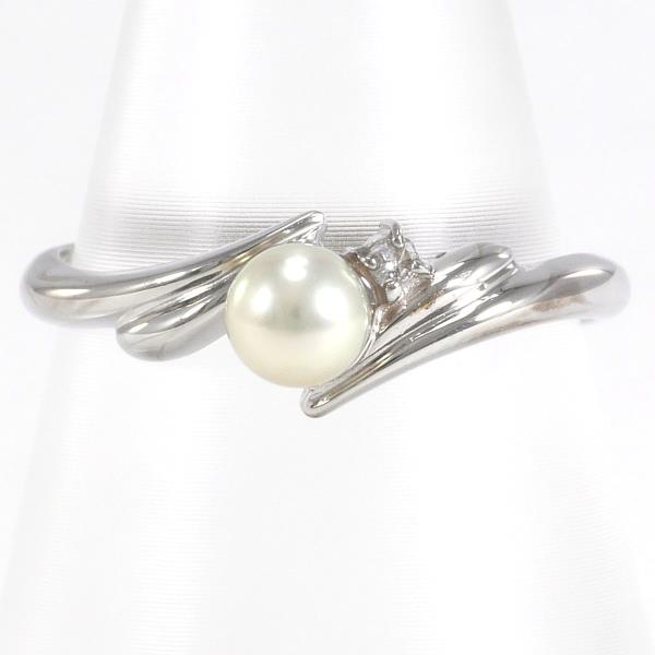 K9 Yellow Gold Pearl Ring 10.5