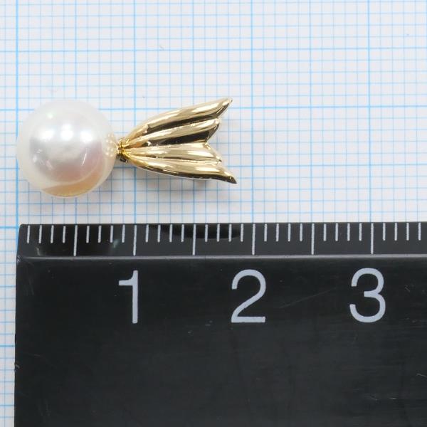 Tasaki K18 Yellow Gold Pearl Pendant Top in Pristine Condition