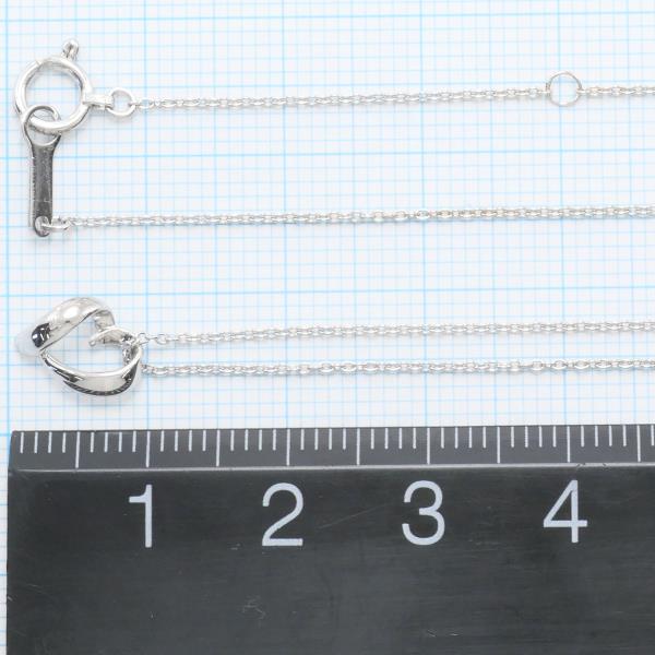 K18 White Gold Necklace 1.8g 40cm in Pristine Condition