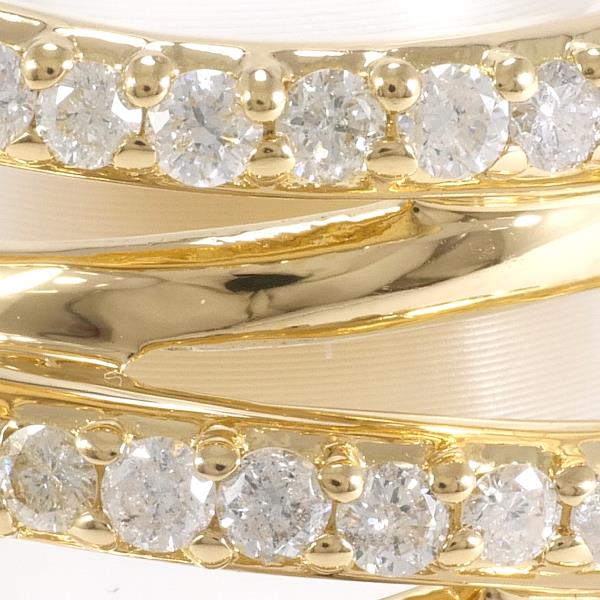 K18 Yellow Gold Diamond Ring 13 in Excellent Condition