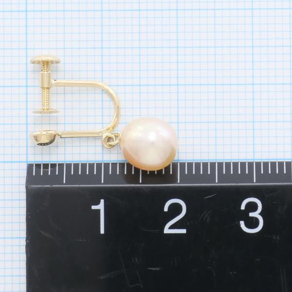 Tasaki K18YG Yellow Gold Pearl Earrings in Pristine Condition