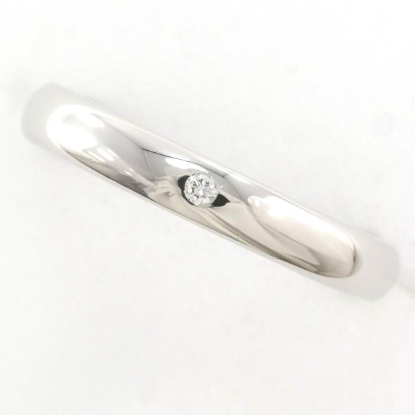 PT900 Platinum Diamond Ring 7.5 in Pristine Condition