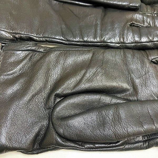 Gucci Leather Gloves Size 7 Black in Good Condition